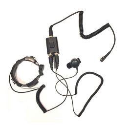 Micro-headset Laryngophone for Motorola 2 pins