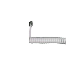 Coiled Telephone Handset Cord 5m (White)
