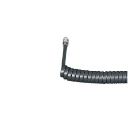 Coiled Telephone Handset Cord (Graphite)