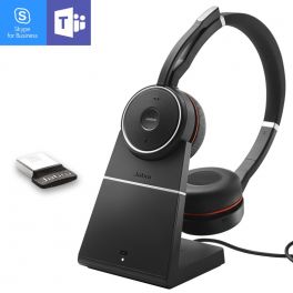 Jabra Evolve 75 MS Stereo Bluetooth Headset (w/Charging Stand) 2
