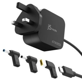 J5create USB-C Charger with 3 Types of DC Connector