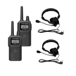 Pack 2x Kenwood PKT-300E + 2x Lightweight Headset with Overhead Band