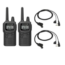 Pack 2x Kenwood PKT-300E + 2x Clip microphone with earpiece