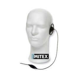 Mitex D-Shape Earpiece with Inline PTT