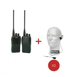 Mitex General Twin Pack + G-Shape Earpieces