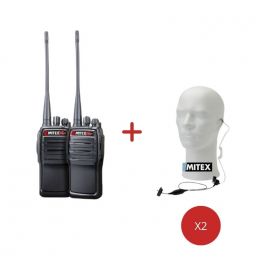 Mitex General Xtreme Twin Pack + 1 Wire Acoustic Earpiece 