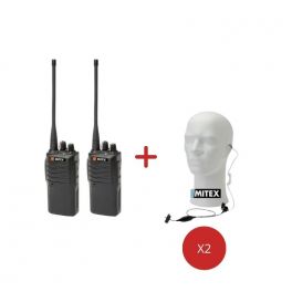 Mitex Site Twin Pack + 1-Wire Earpieces