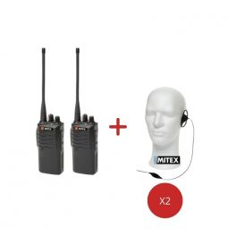 Mitex Site Twin Pack + D-Shape Earpieces