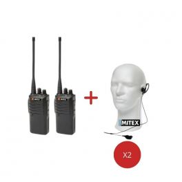 Mitex Site Twin Pack + G-Shape Earpieces