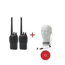 Mitex Sports Twin Pack + 1-Wire Earpieces