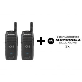 Motorola Wave TLK100 with Charger Twin pack + 1 year subscription