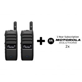 Motorola Wave TLK110 Twin pack with Charger + 1 year subscription