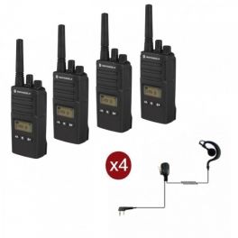 Motorola XT460 Quad-Pack with headsets & Carrying Case
