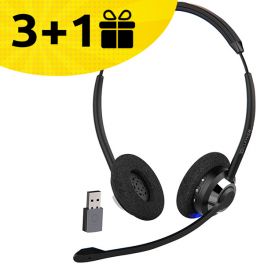 3 Cleyver HW65 V2 UC headsets + a free headset