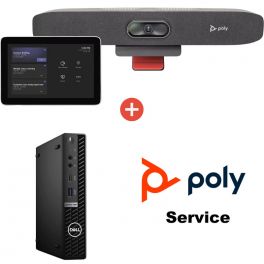 Poly Studio Small Room Kit for Microsoft Teams + Dell PC + Poly Plus