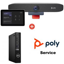 Poly Studio Focus Room Kit for Microsoft Teams + Dell PC + Poly Plus