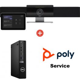 Poly Studio Medium Room Kit for Microsoft Teams + Dell PC + Poly Plus