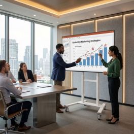 Samsung Flip Pro 85 interactive display with Neomounts MOVE Lift motorised stand