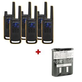 Motorola T82 Six Pack + Spare Batteries