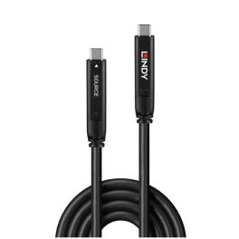 Lindy 10m USB 3.2 5Gbps & DP 1.4 Type C Fibre Optic Hybrid Cable