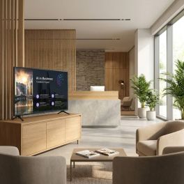LG PK640S 65 inch UHD TV signage display in corporate office