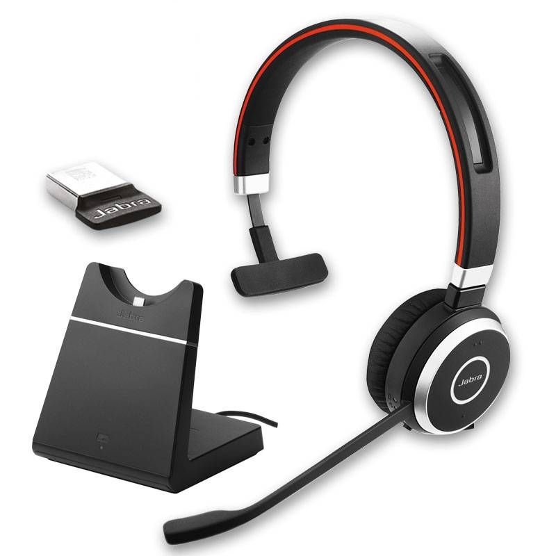 Jabra Evolve 65 MS Mono with Charging Stand | Onedirect.co.uk
