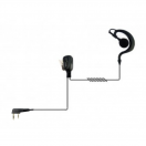G-Shaped earpiece with PTT for 2-Pin Motorola Radios