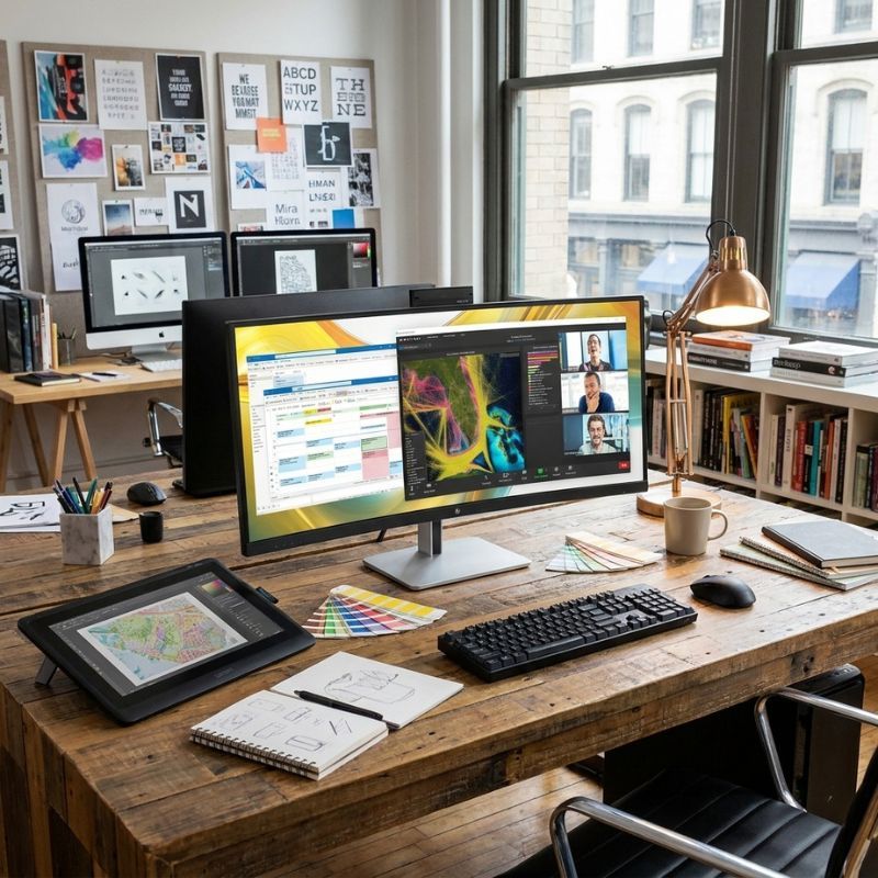 HP Series 5 Pro 534pm WQHD USB C Curved Monitor