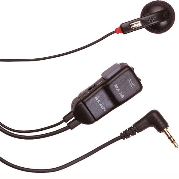 MA 28 Lapel Mic with Earphone for Midland