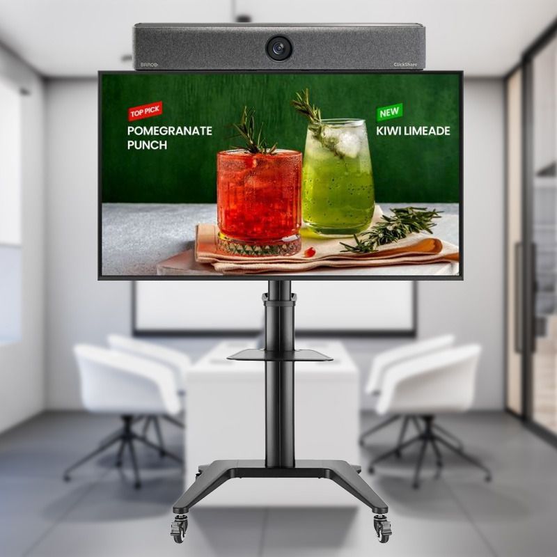 Barco Bar Small Room BYOD Video Conferencing Kit with mobile stand