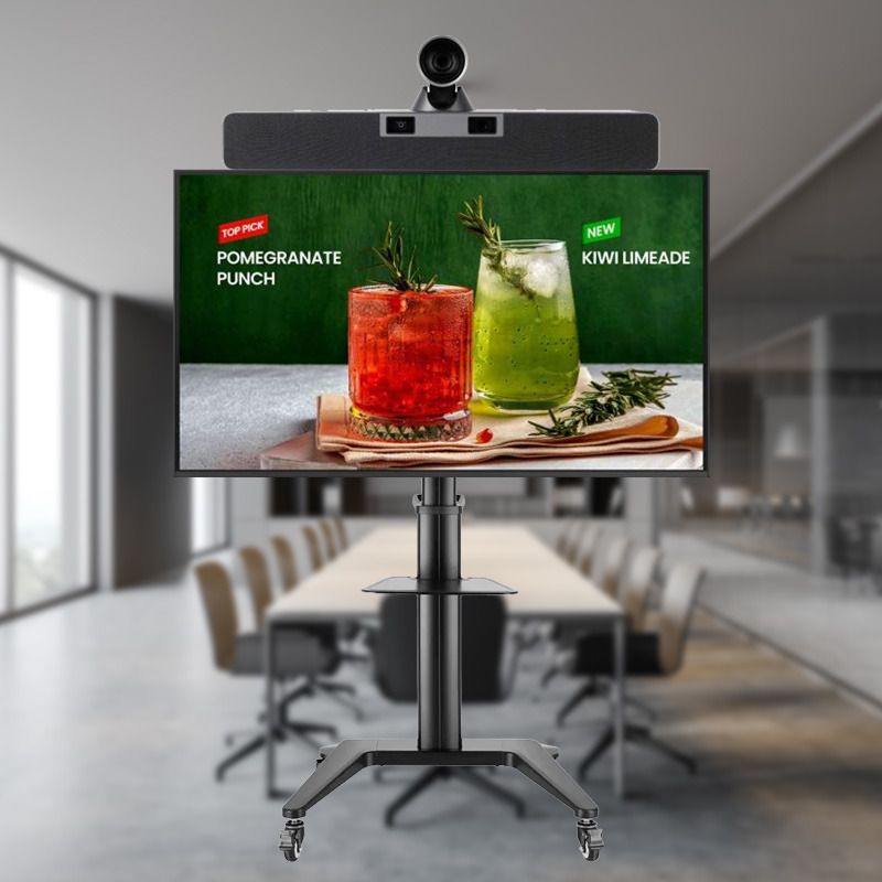 CLEYVER Bar Large Room BYOD Video Conferencing Kit with mobile stand