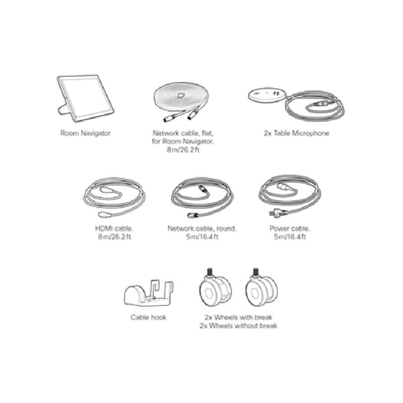 Cisco Spark Room 55 - Mounting component (wheels upgrade set)