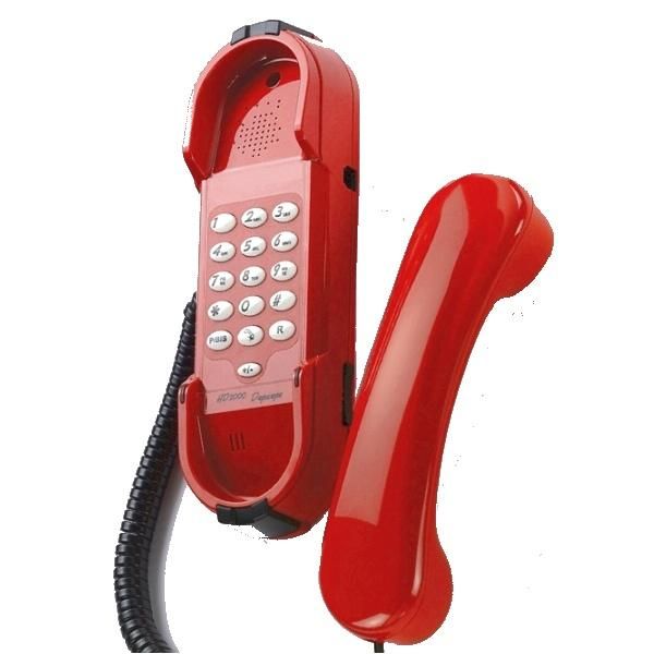 Depaepe HD2000 Emergency Telephone with Keypad (Red)