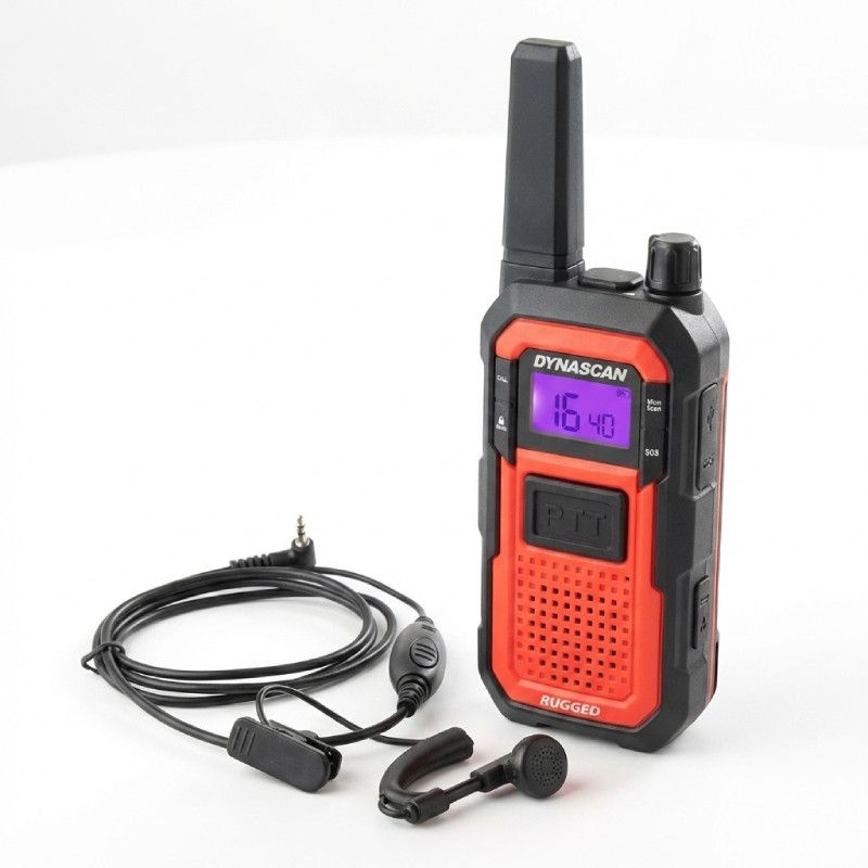 Pack Dynascan Rugged Walkie-Talkie + Dynascan F-15 Earhook