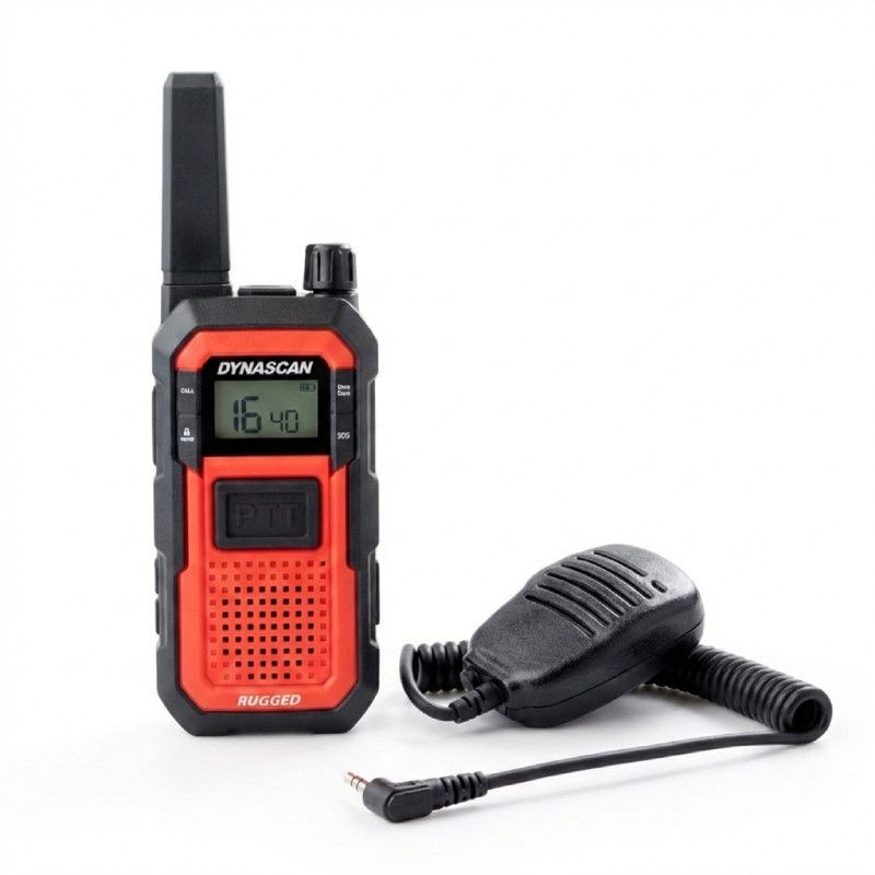 Pack Dynascan Rugged Walkie-Talkie + Speaker-Microphone