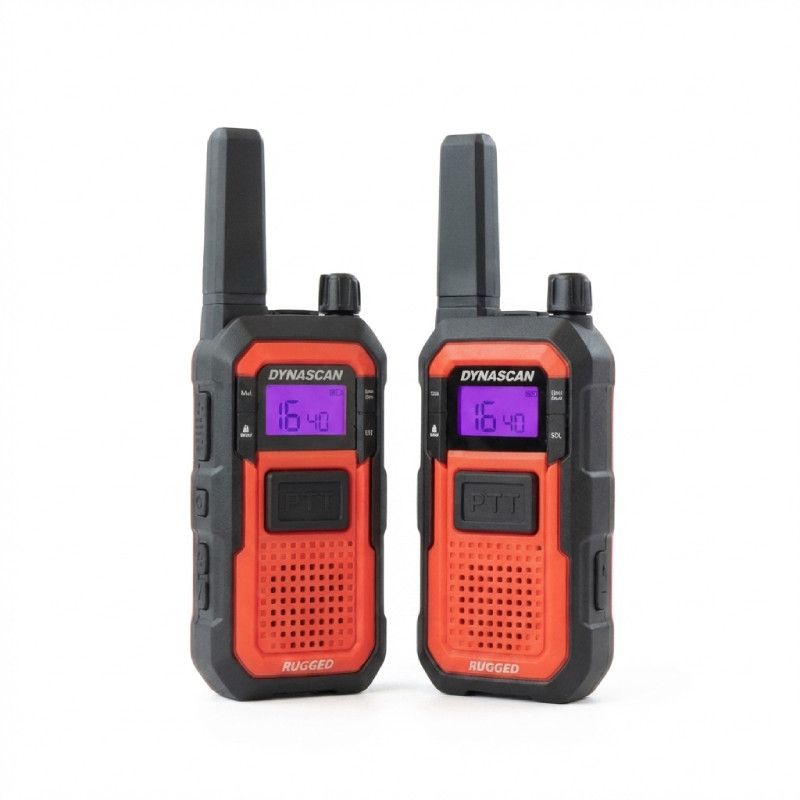 Pack of 2 Dynascan Rugged PMR446 Walkie-Talkies 