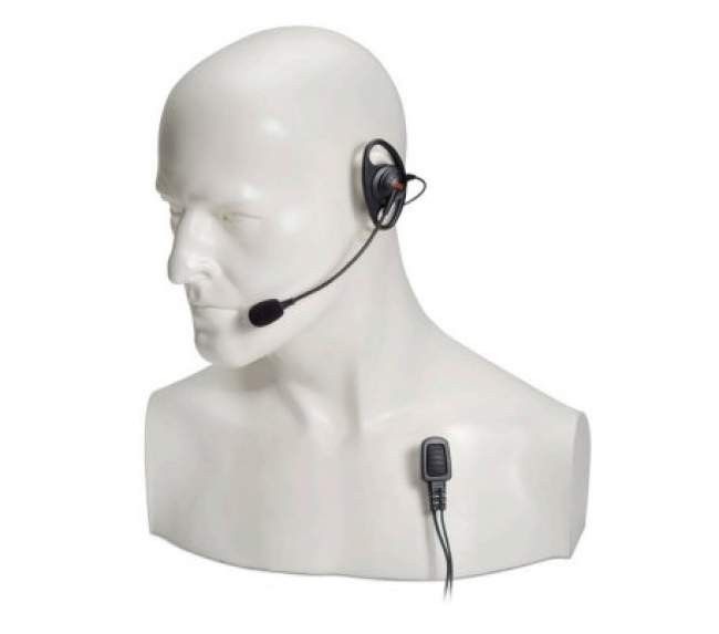 Entel 'D' shaped earpiece with boom microphone