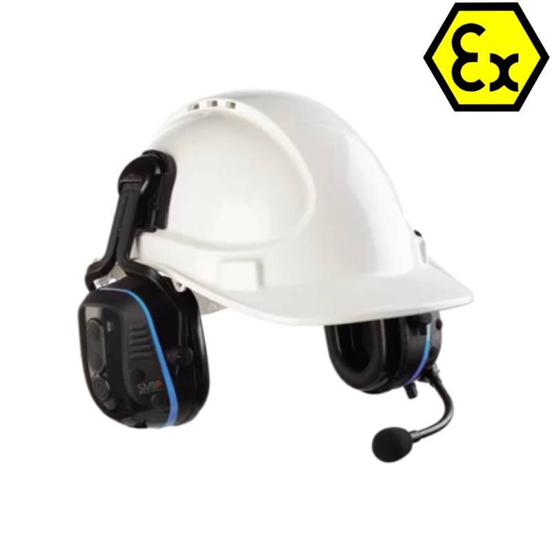 ECOM SM1P Atex with helmet