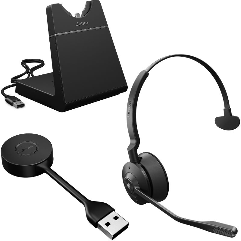 Jabra Engage 55 Mono MS USB-A with Charging Stand