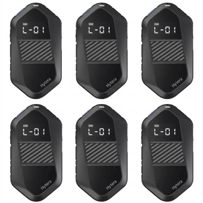 Set of 6 Hytera S1e PMR446 walkie-talkies
