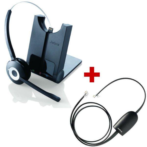 Jabra PRO 920 Mono Cordless Headset + Jabra Electronic Hook Switch - Avaya AV1
