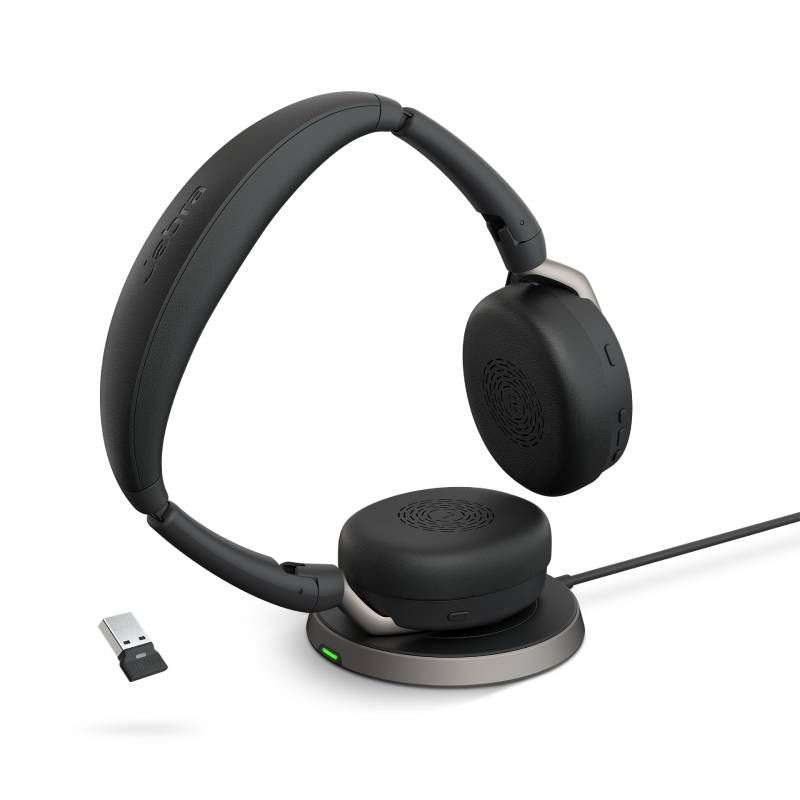 Jabra Evolve2 65 Flex USB-A MS Stereo with Wireless Charger