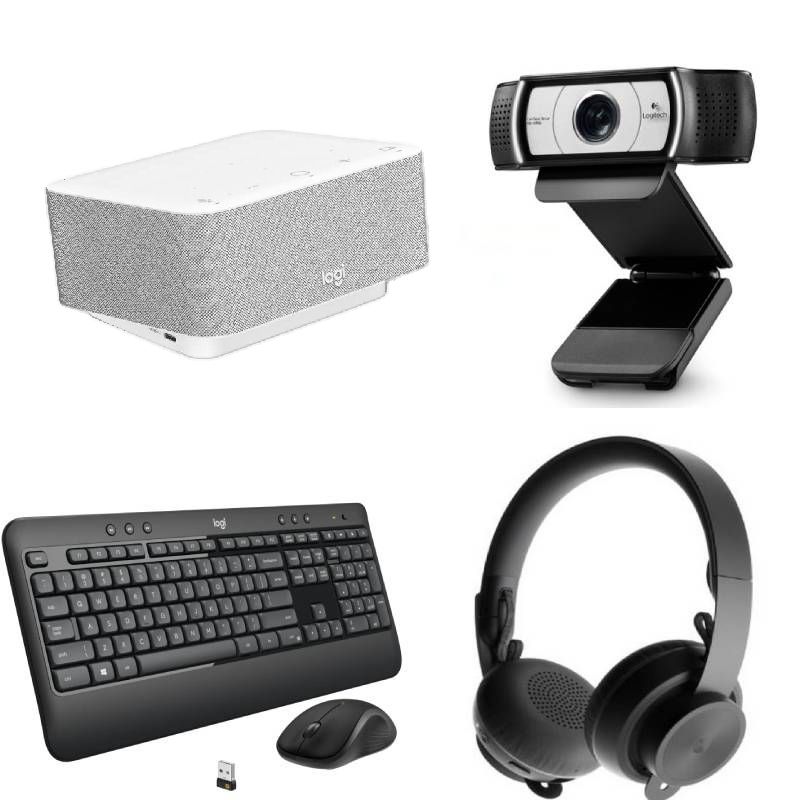 Logitech Dock UC White + C930E + Zone Wireless + MK540 Pack