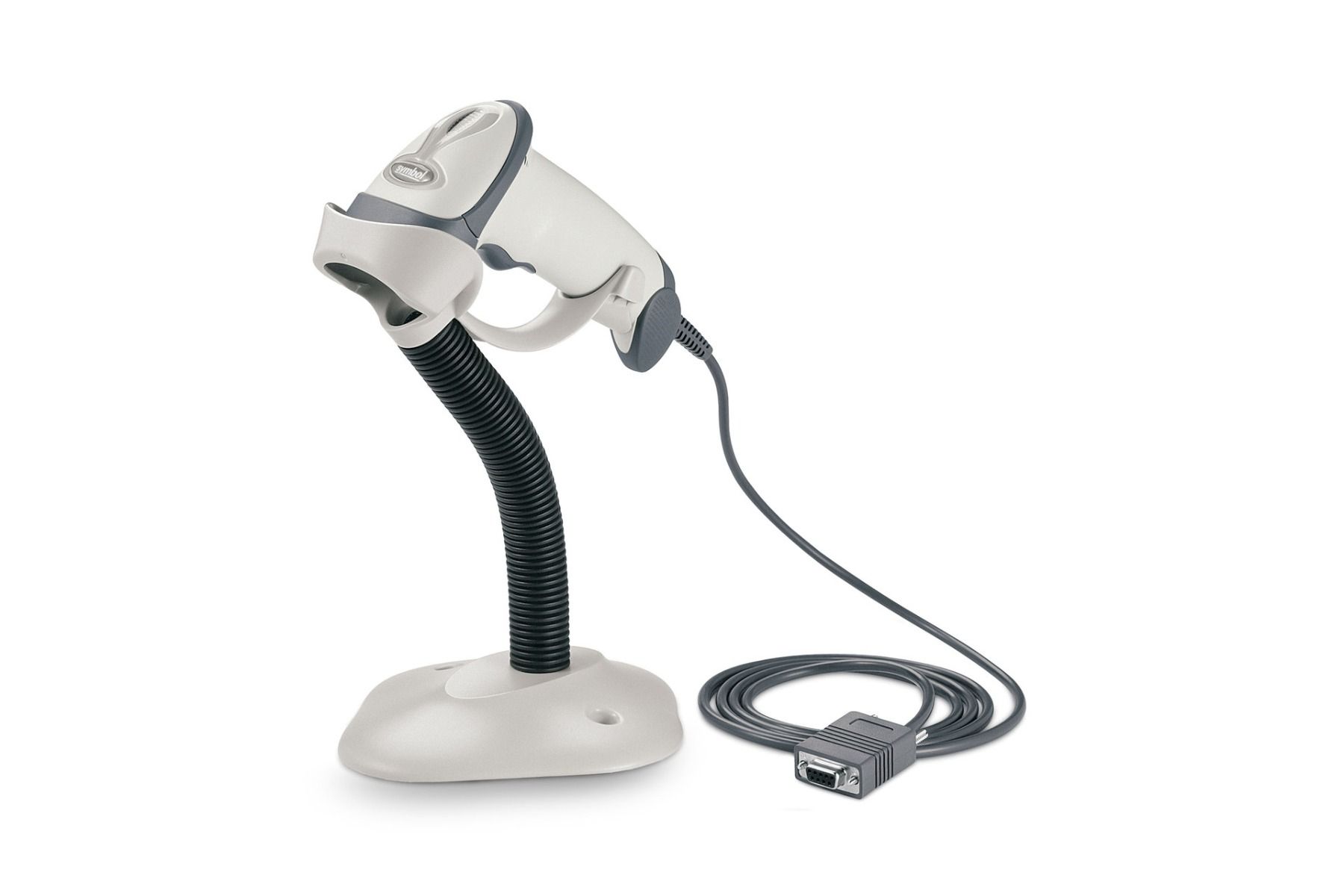 Zebra LS2208 1D USB laser scanner + stand