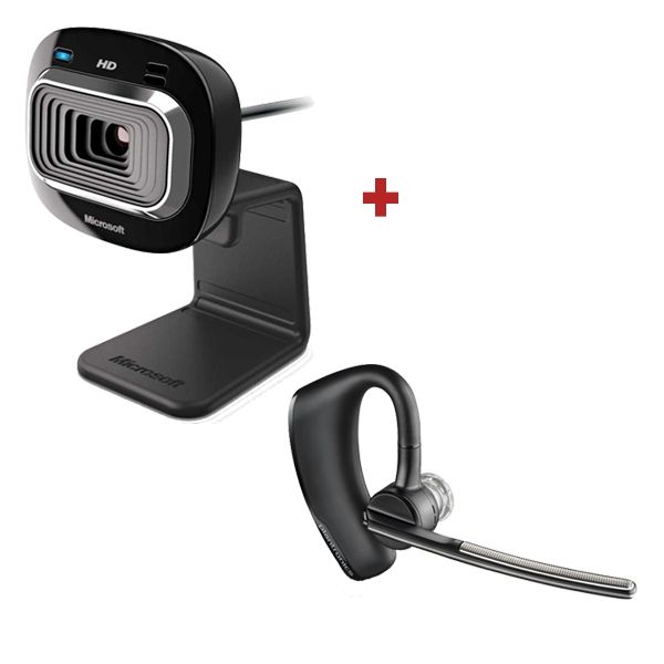 Pack Microsoft Lifecam HD-3000 with Plantronics Voyager Legend