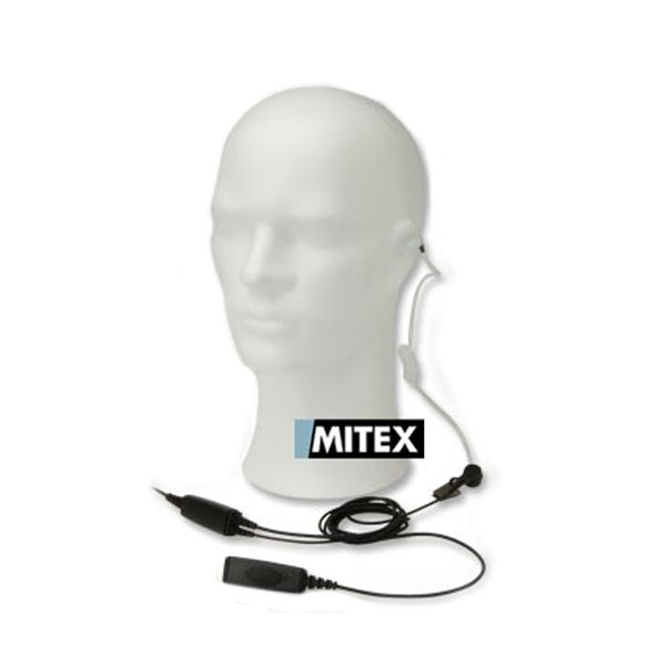 Mitex 2 Wire Acoustic Earpiece with inline PTT