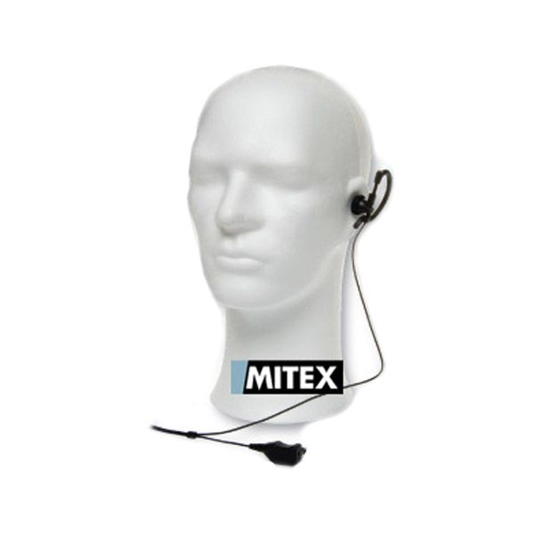 Mitex Flexi-Hanger G-shaped Earpiece with Inline PTT