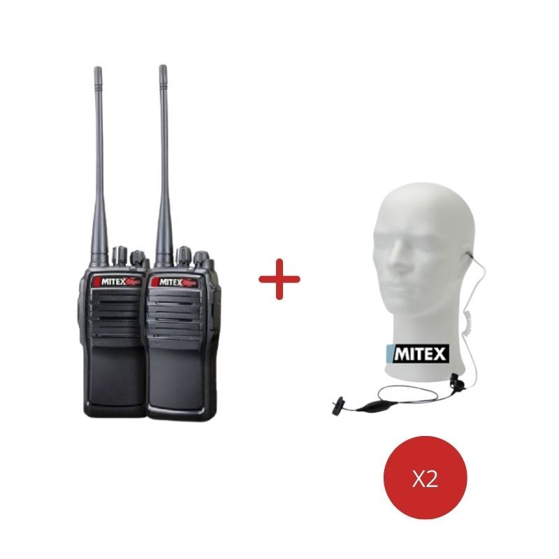 Mitex General Xtreme Twin Pack + 1-Wire Acoustic Earpiece