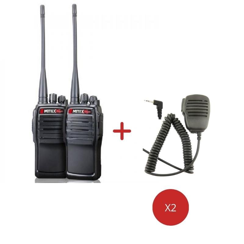 Mitex General Xtreme Twin Pack + Speaker Mics