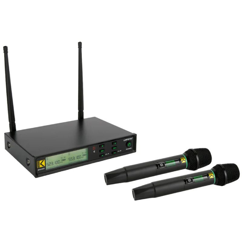 Makson MKS-202R dual-handheld RF microphone